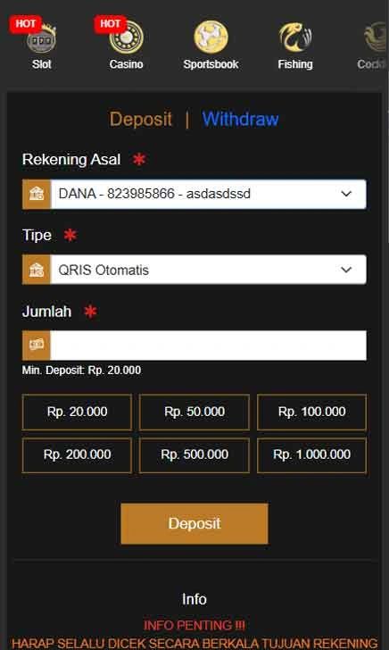 cara deposit Supersvip Slot Versi Cakep